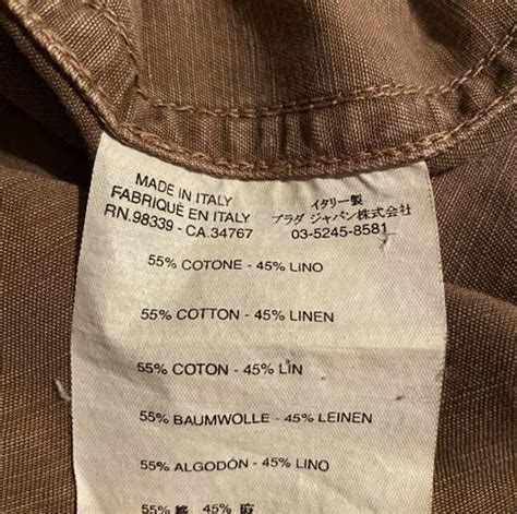 prada care label